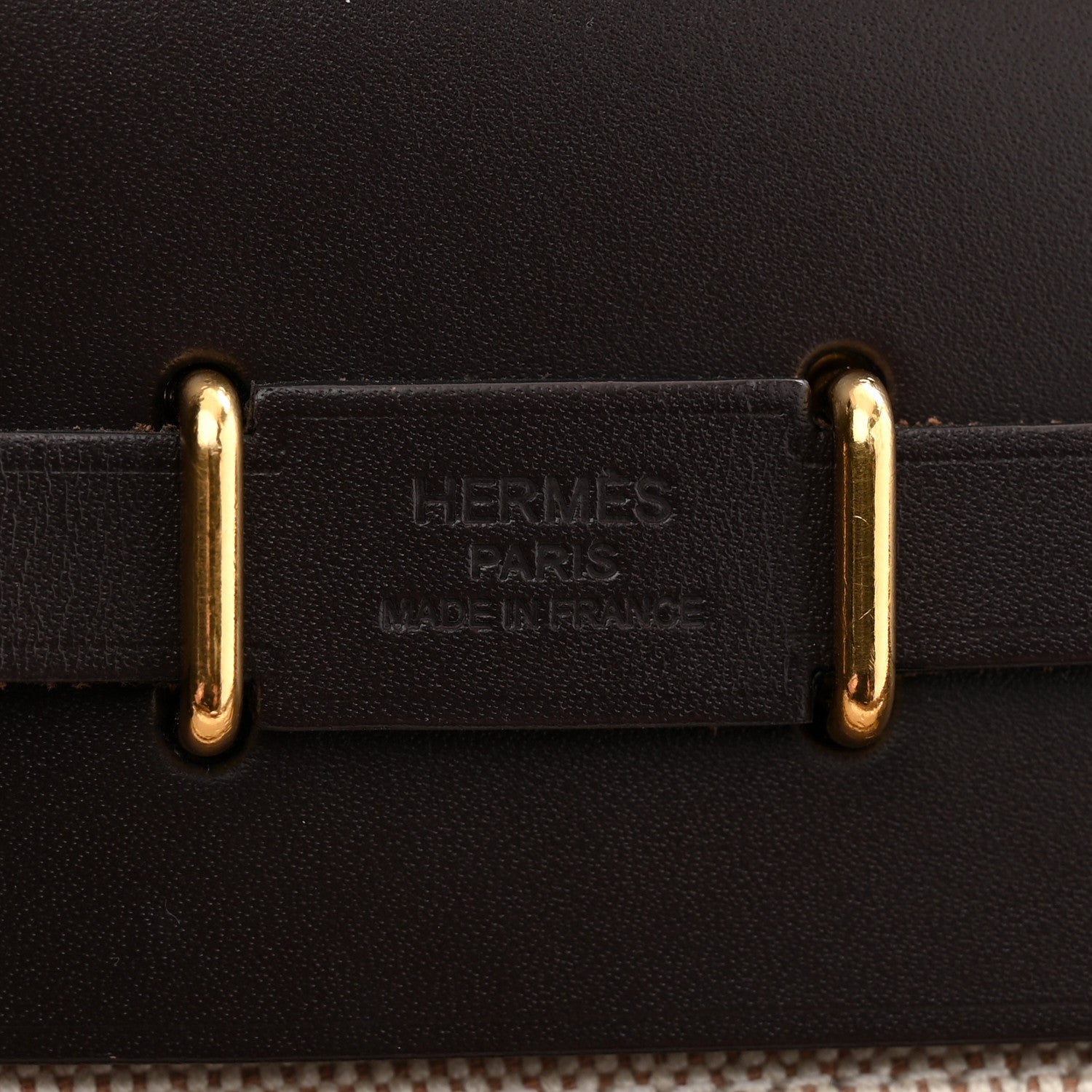Hermes Military Toile Vache Hunter Herbag Zip Retourne 20 Ecru Beige Ebene 6 of 12