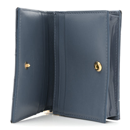 Christian Dior Patent Cannage Mini Lady Dior Wallet Gray Stone 5 of 10