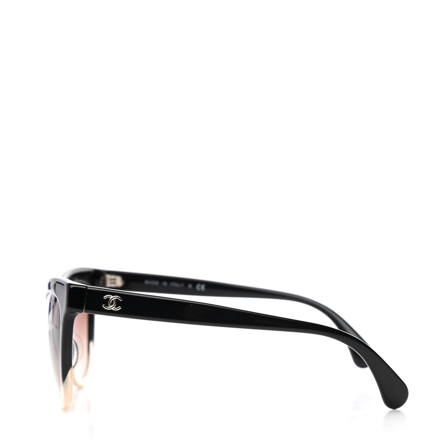 Acetate CC Cat Eye Summer Sunglasses 5350-A Black Beige