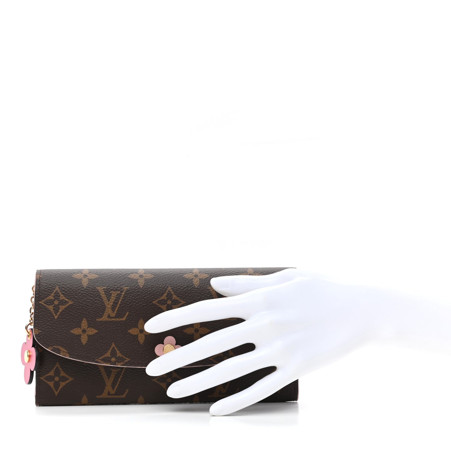 Monogram Bloom Flower Emilie Wallet Fuchsia