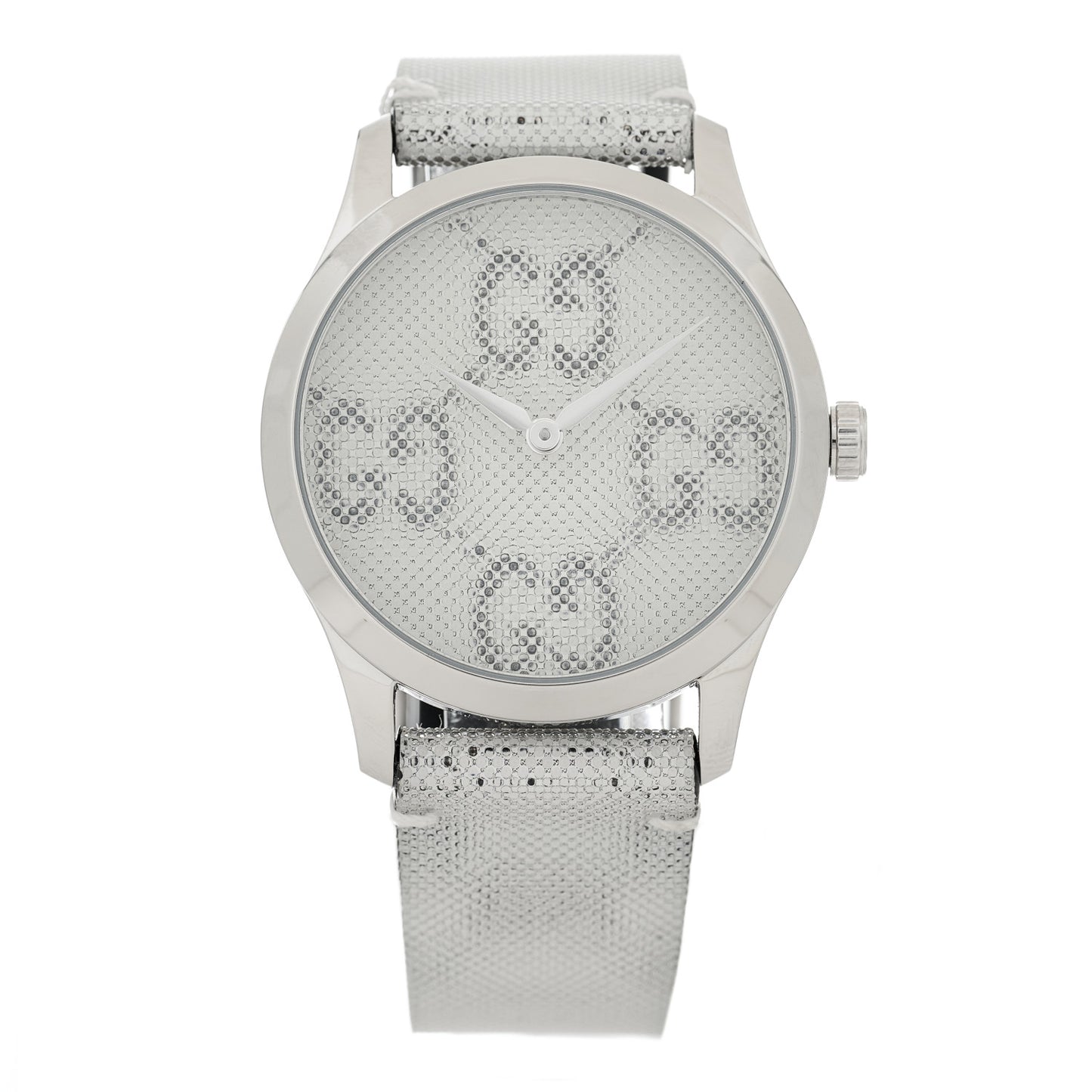Stainless Steel Calfskin 38mm G-Timeless GG Hologram Quartz Watch