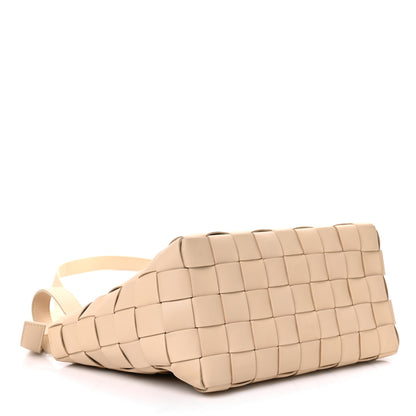Bottega Veneta Lambskin Maxi Intrecciato Bowling Cassette Shoulder Bag Porridge 5 of 11
