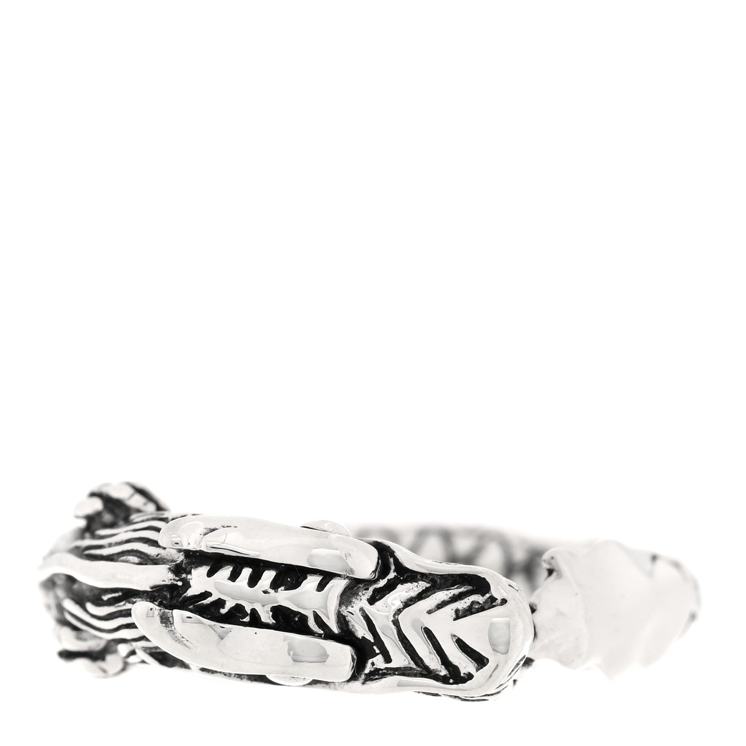 John Hardy Sterling Silver Naga Dragon Head Ring 52 6 1 of 5