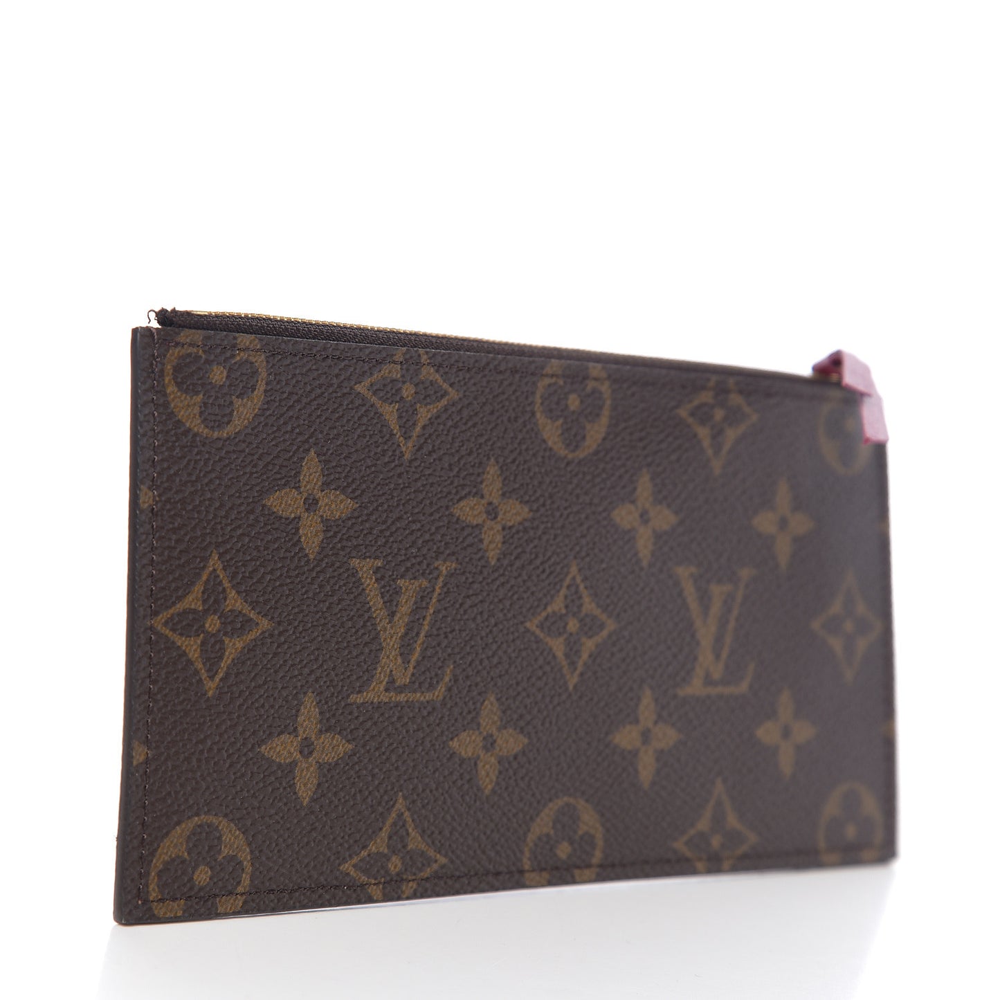 Monogram Felicie Chain Wallet Zippered Insert Fuchsia