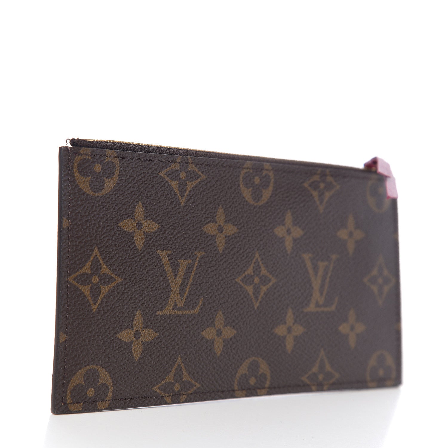 Louis Vuitton Monogram Felicie Chain Wallet Zippered Insert Fuchsia 2 of 5