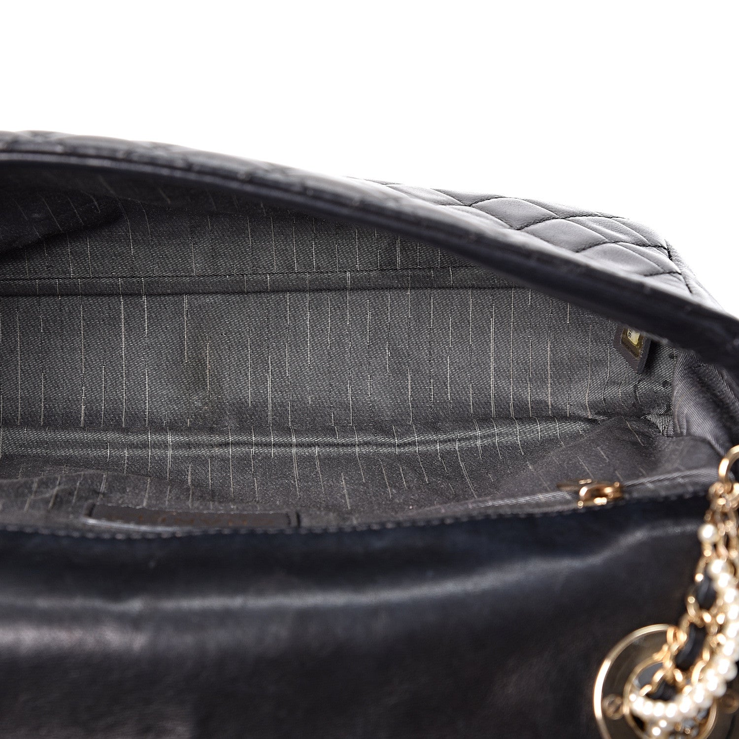 Chanel Lambskin Quilted Medium Westminster Pearl Flap Black 4 of 12