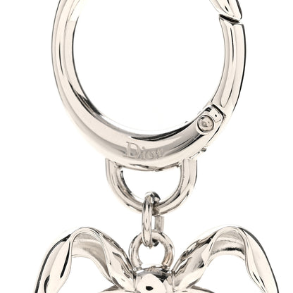 Christian Dior Metal Satin Icon Chair Bag Charm Silver Grey 3 of 3