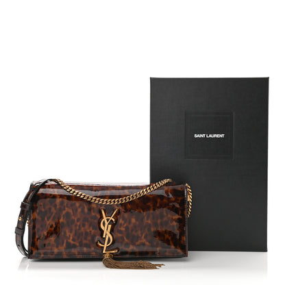 Saint Laurent Patent Monogram Tassel Kate 99 Tortoise 11 of 11