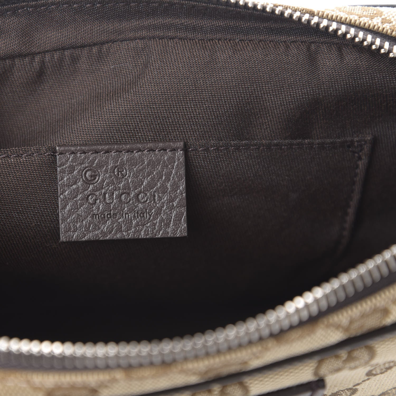 Gucci Monogram Belt Bag Dark Brown 8 of 9