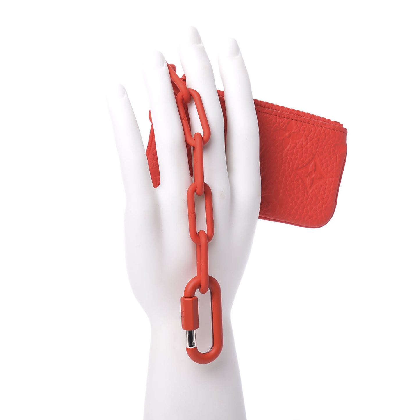 Taurillon Monogram Key Pouch Red