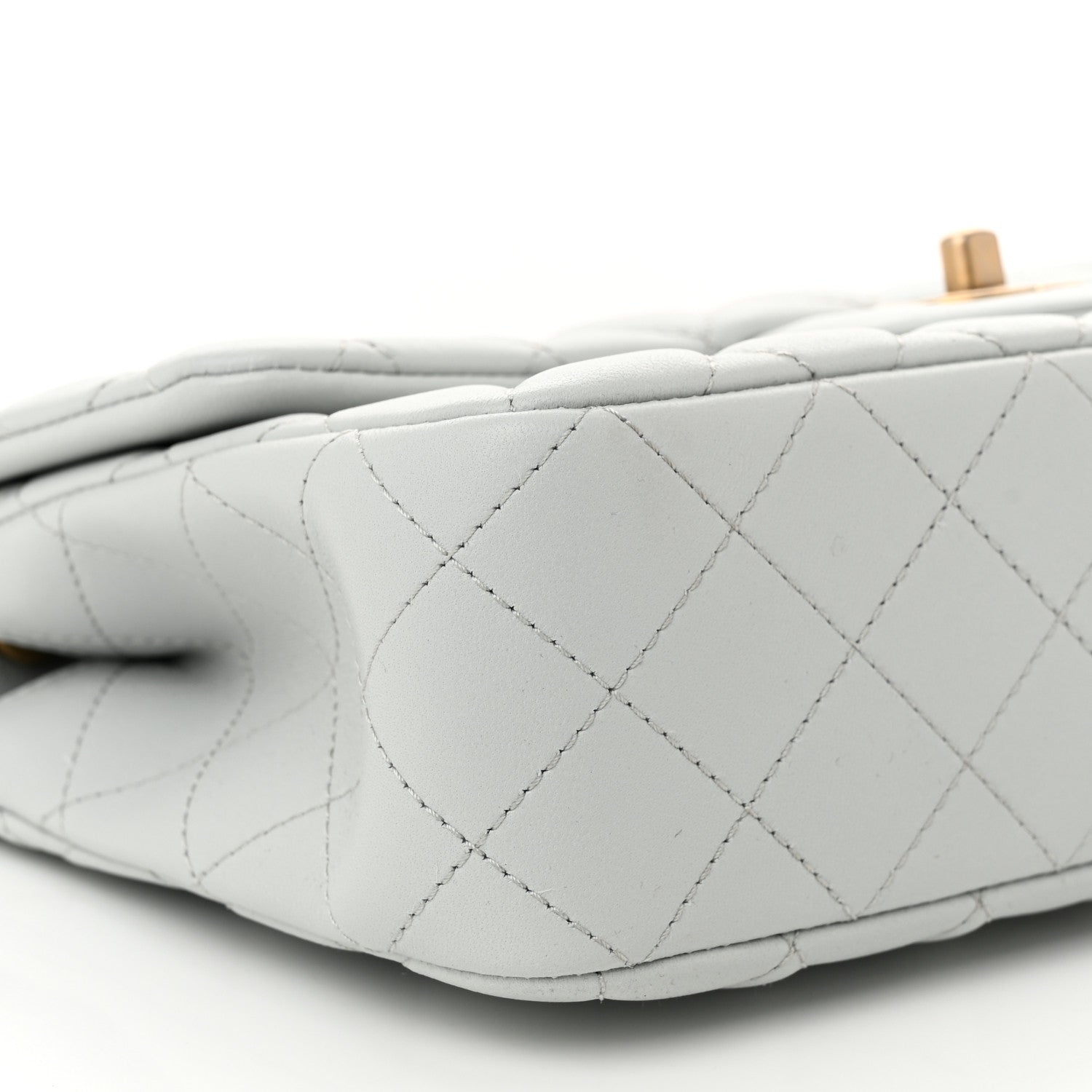 Chanel Lambskin Quilted Small Sweet Camellia Flap Light Blue 9 of 11