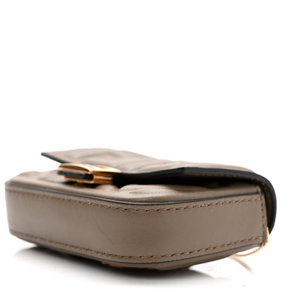 Fendi Nappa Matisse FF Embossed Nano Baguette Charm Tartufo 7 of 7