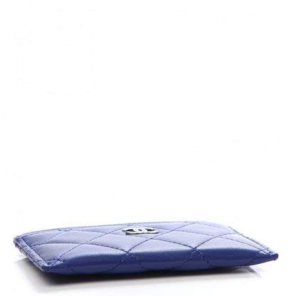 Chanel Lambskin Quilted Card Holder Blue 4 of 9