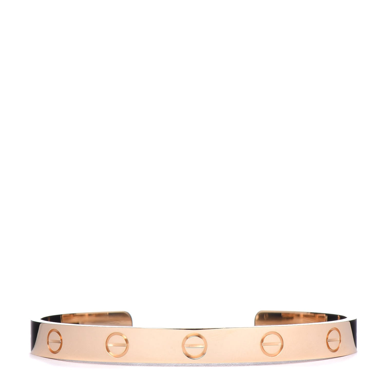Cartier 18K Yellow Gold LOVE Cuff Bracelet 17 1 of 5