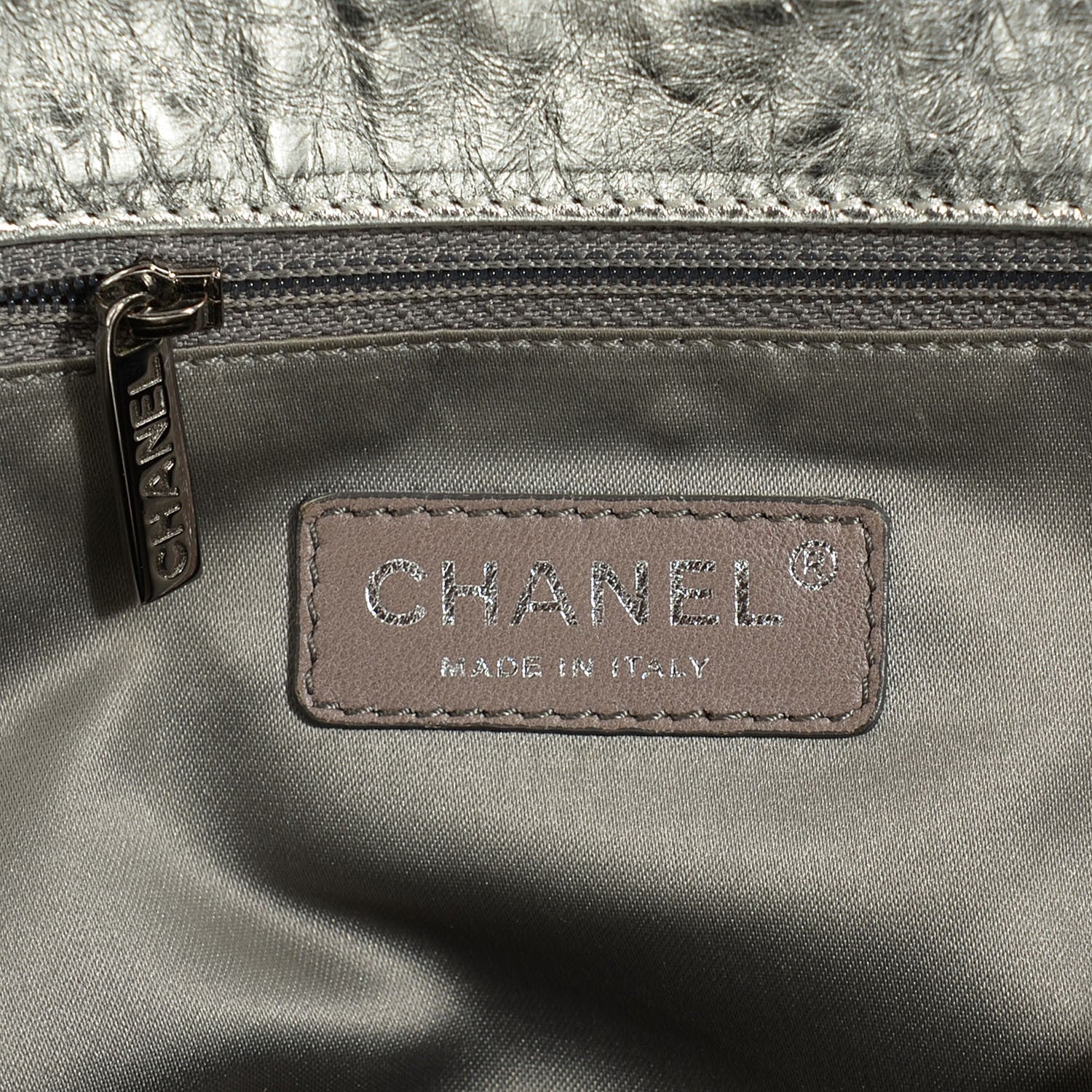 Chanel Perforated Metallic Lambskin Hollywood Hobo Silver 6 of 7