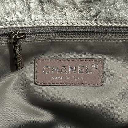 Chanel Perforated Metallic Lambskin Hollywood Hobo Silver 6 of 7