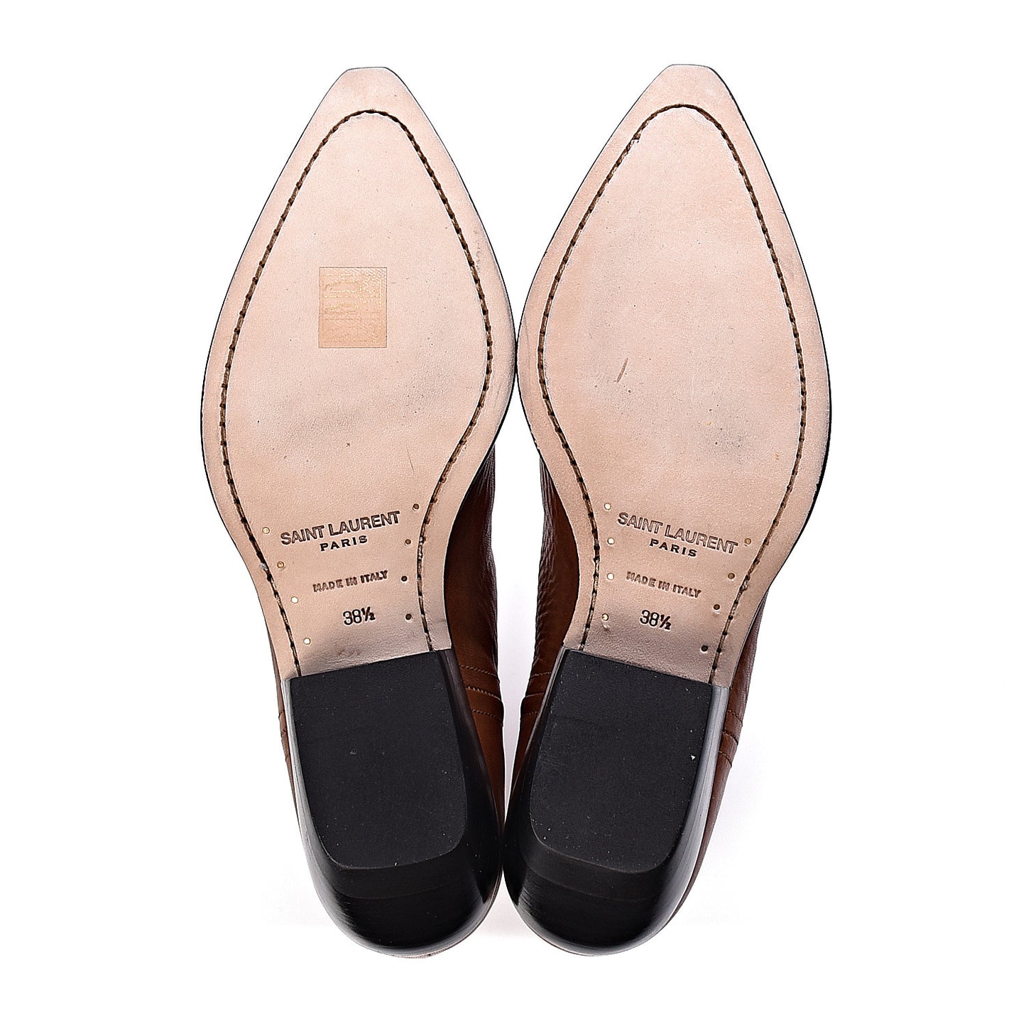 Calfskin Theo Ankle Boots 38.5 Cognac