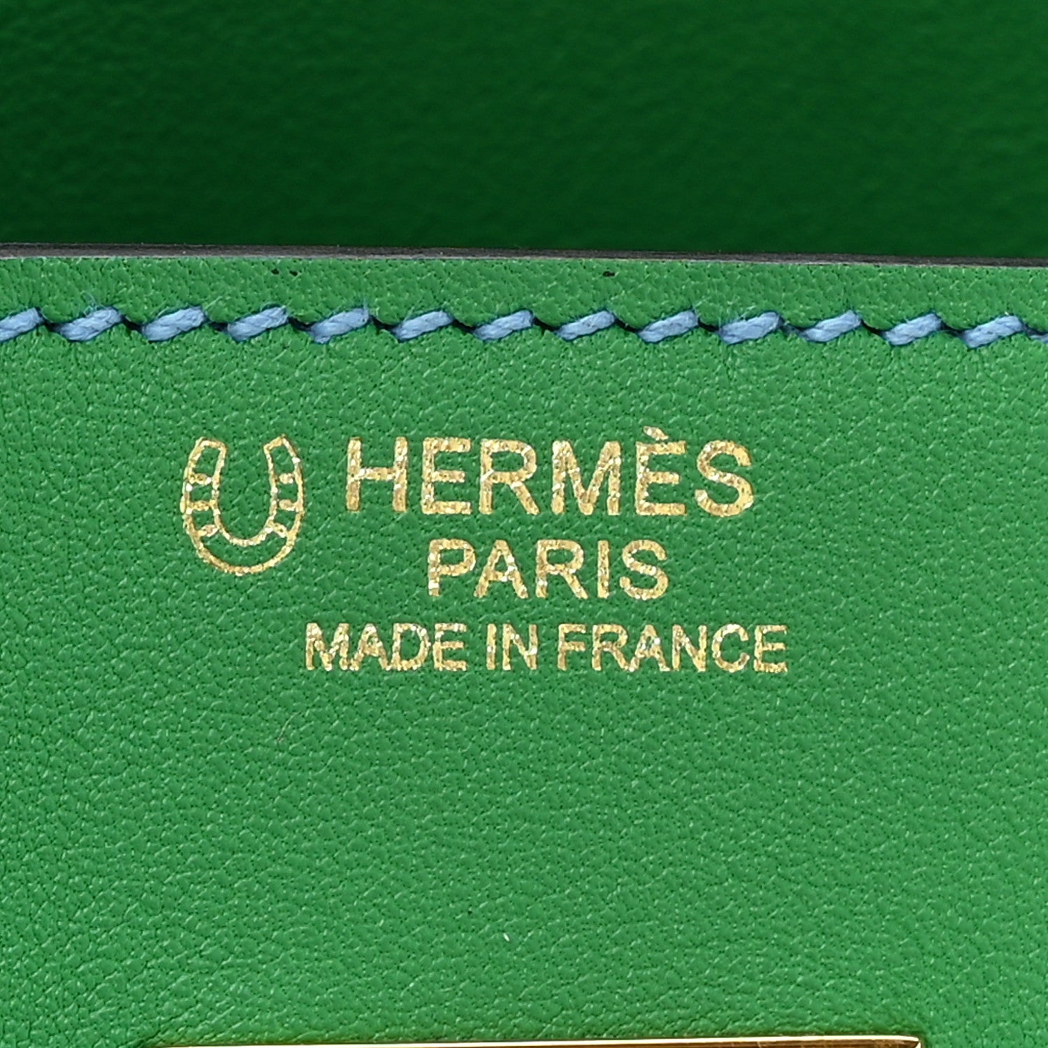 Hermes Swift Horseshoe Birkin 30 Vert Vertigo Bleu Hydra 6 of 12