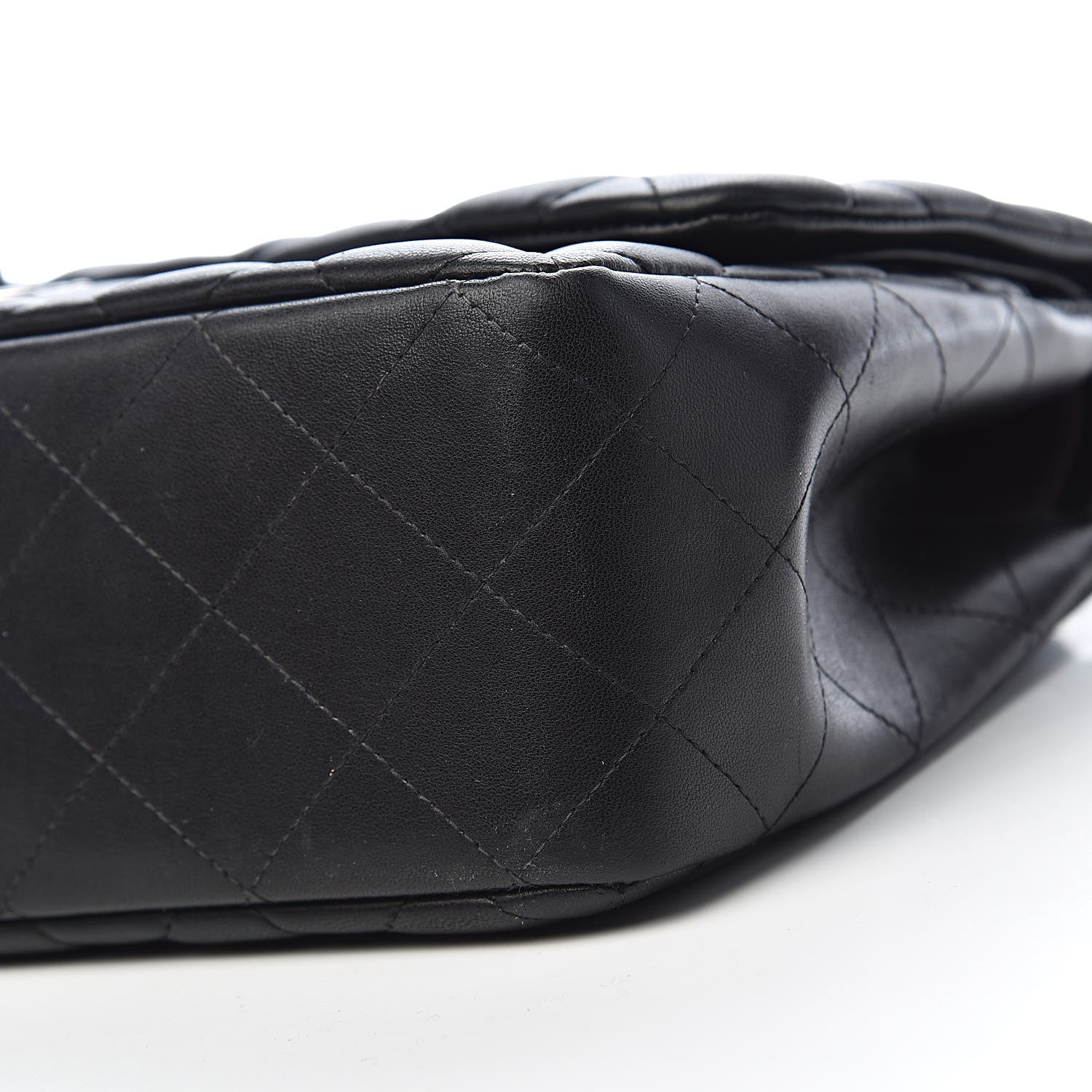 Chanel Lambskin Quilted Jumbo Double Flap Black 17 of 18