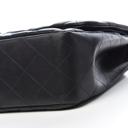Chanel Lambskin Quilted Jumbo Double Flap Black 17 of 18