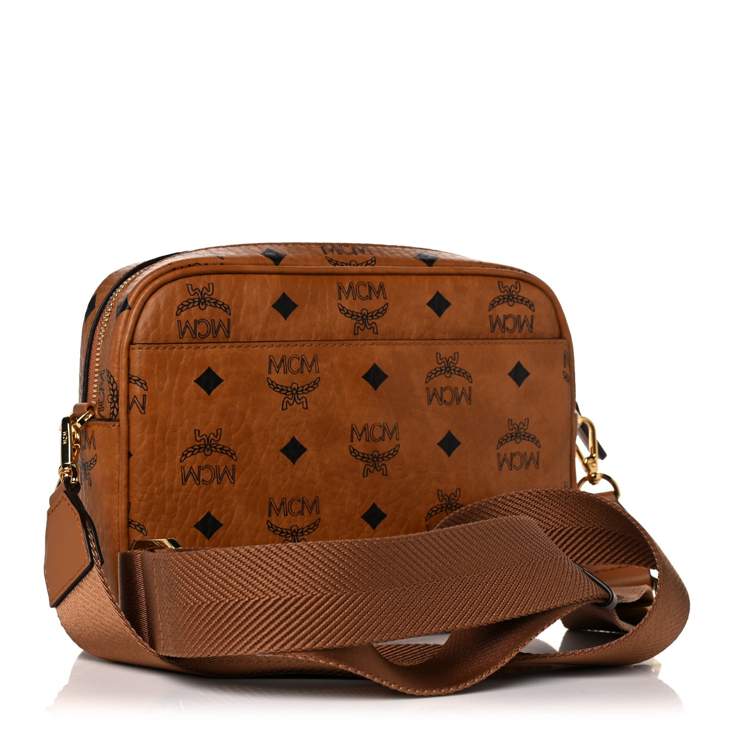 Visetos Camera Crossbody Bag Cognac