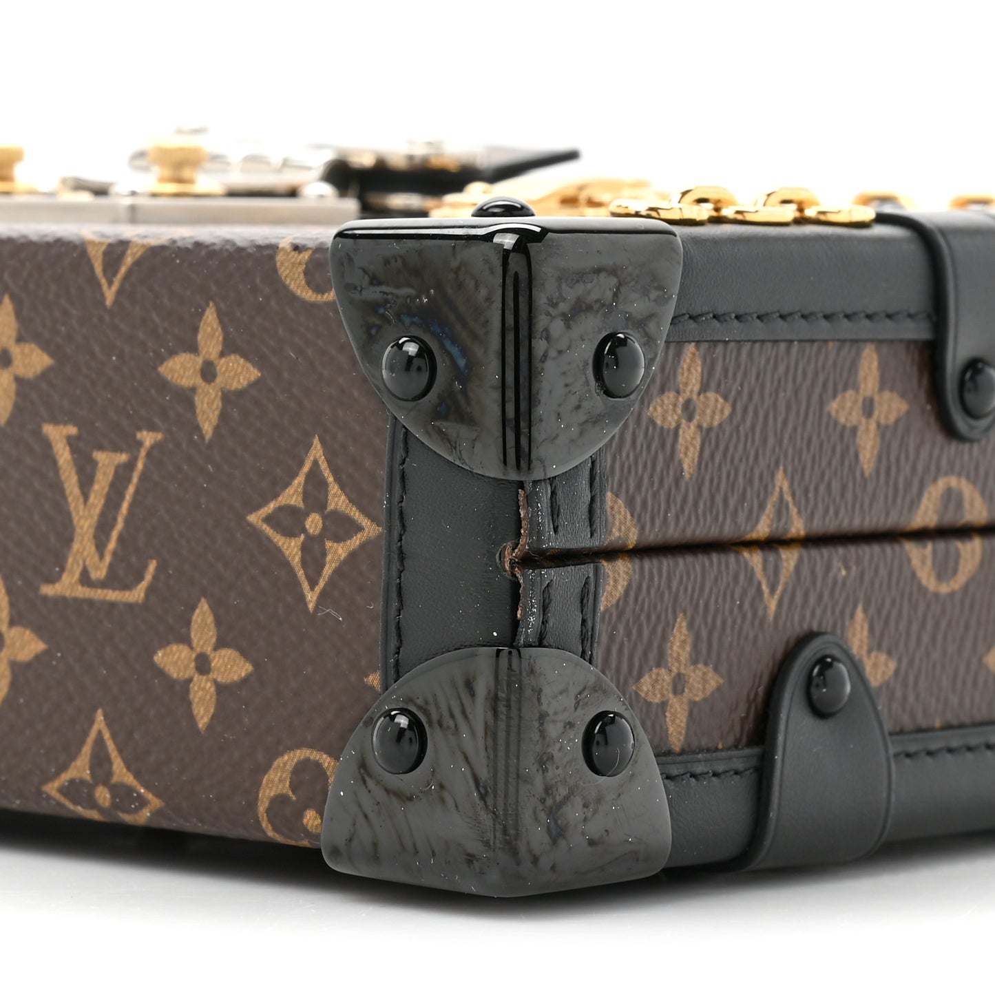 Monogram Chain Petite Malle Black