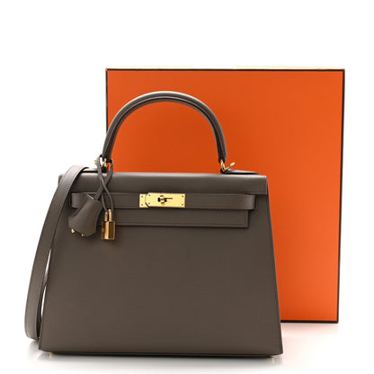 Hermes Epsom Kelly Sellier 28 Etain 11 of 11