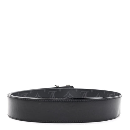 Louis Vuitton Monogram Eclipse Taigarama 40mm LV Initiales Reversible Belt 95 38 95 38 Black 4 of 7
