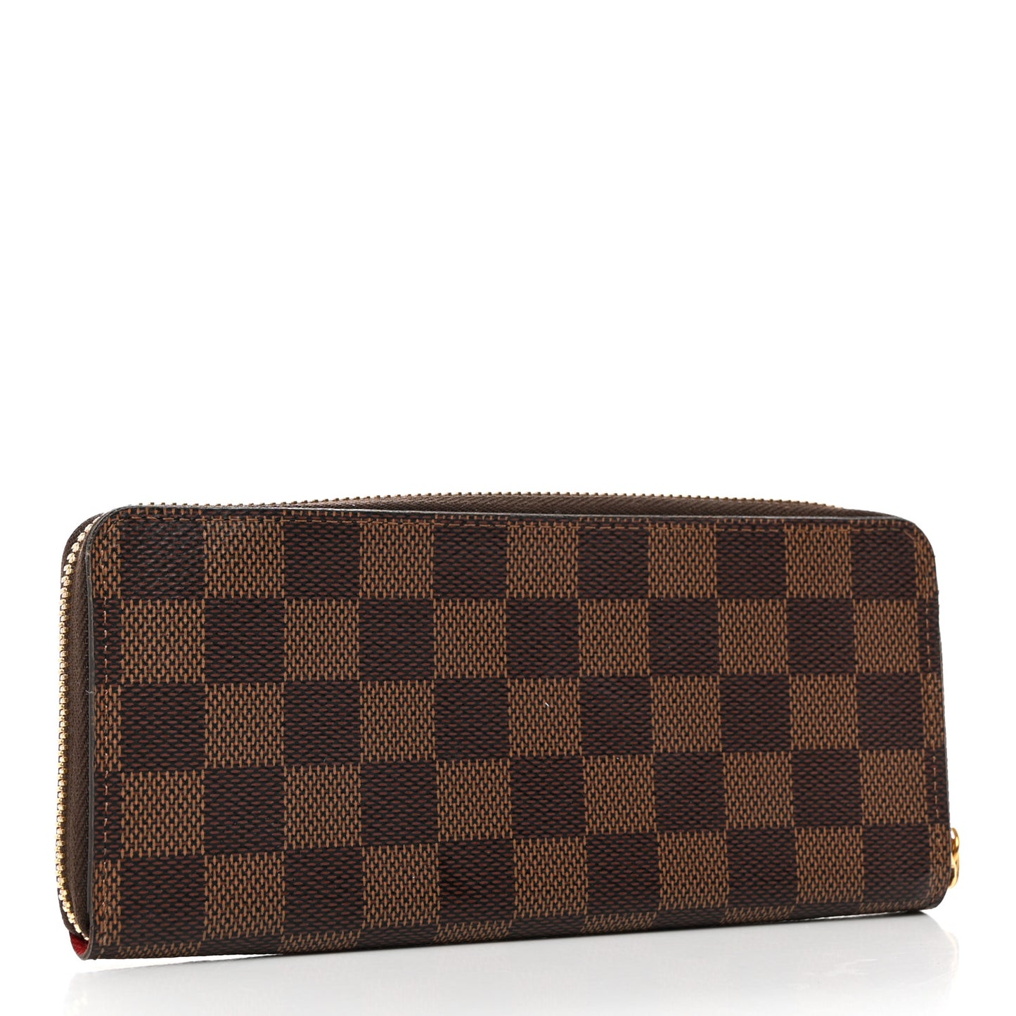 Damier Ebene Clemence Wallet Cherry