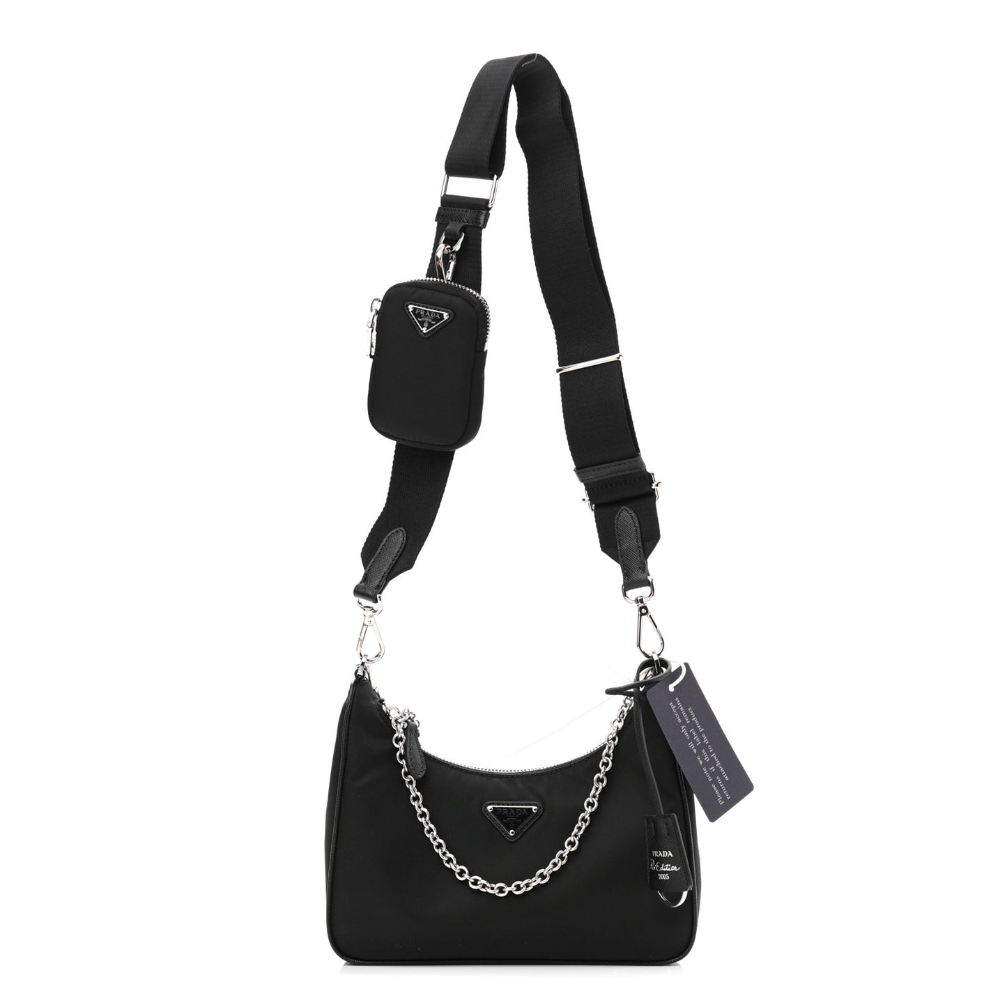 Nylon Re-Edition 2005 Shoulder Bag Black
