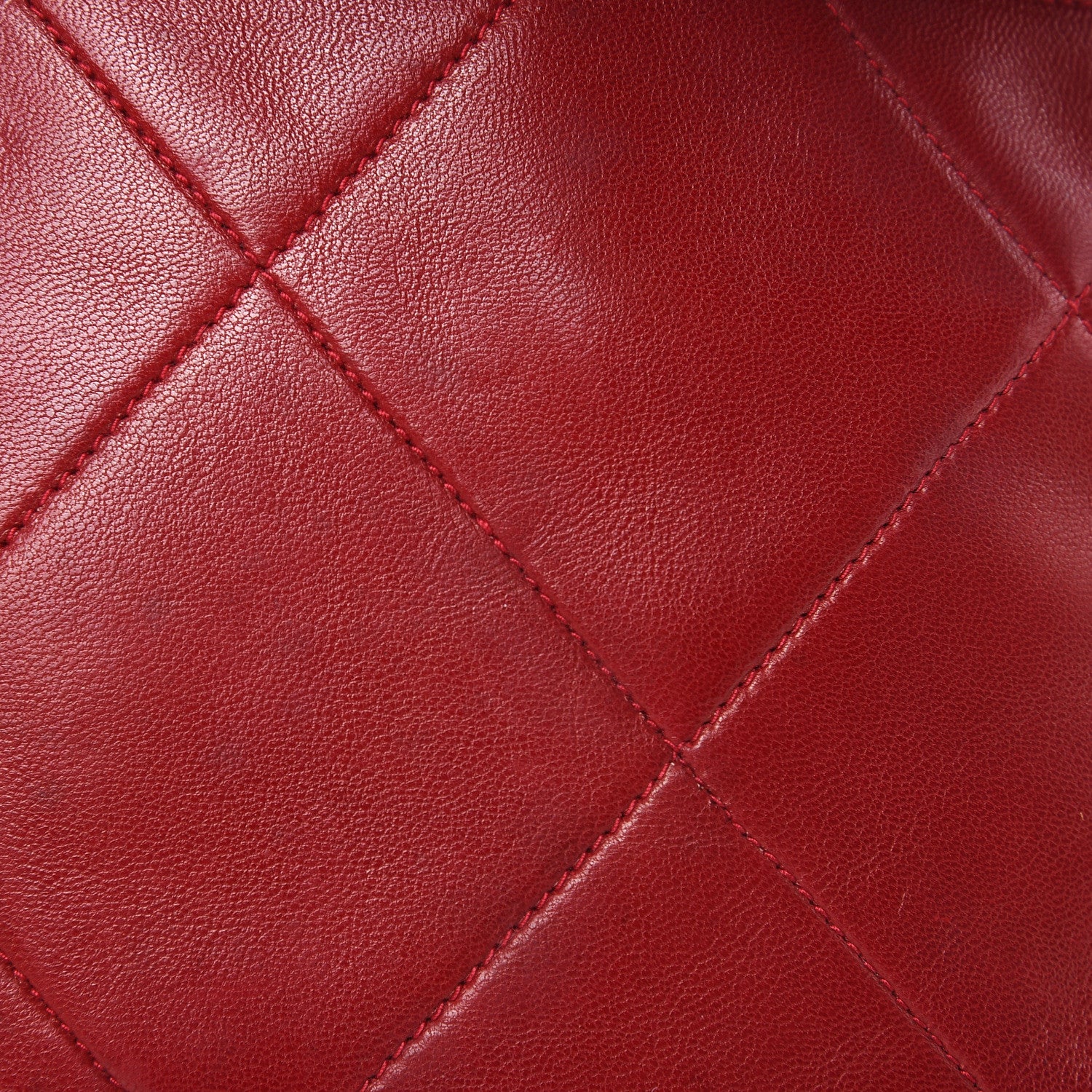 Chanel Lambskin Quilted CC Shoulder Bag Red 11 of 17