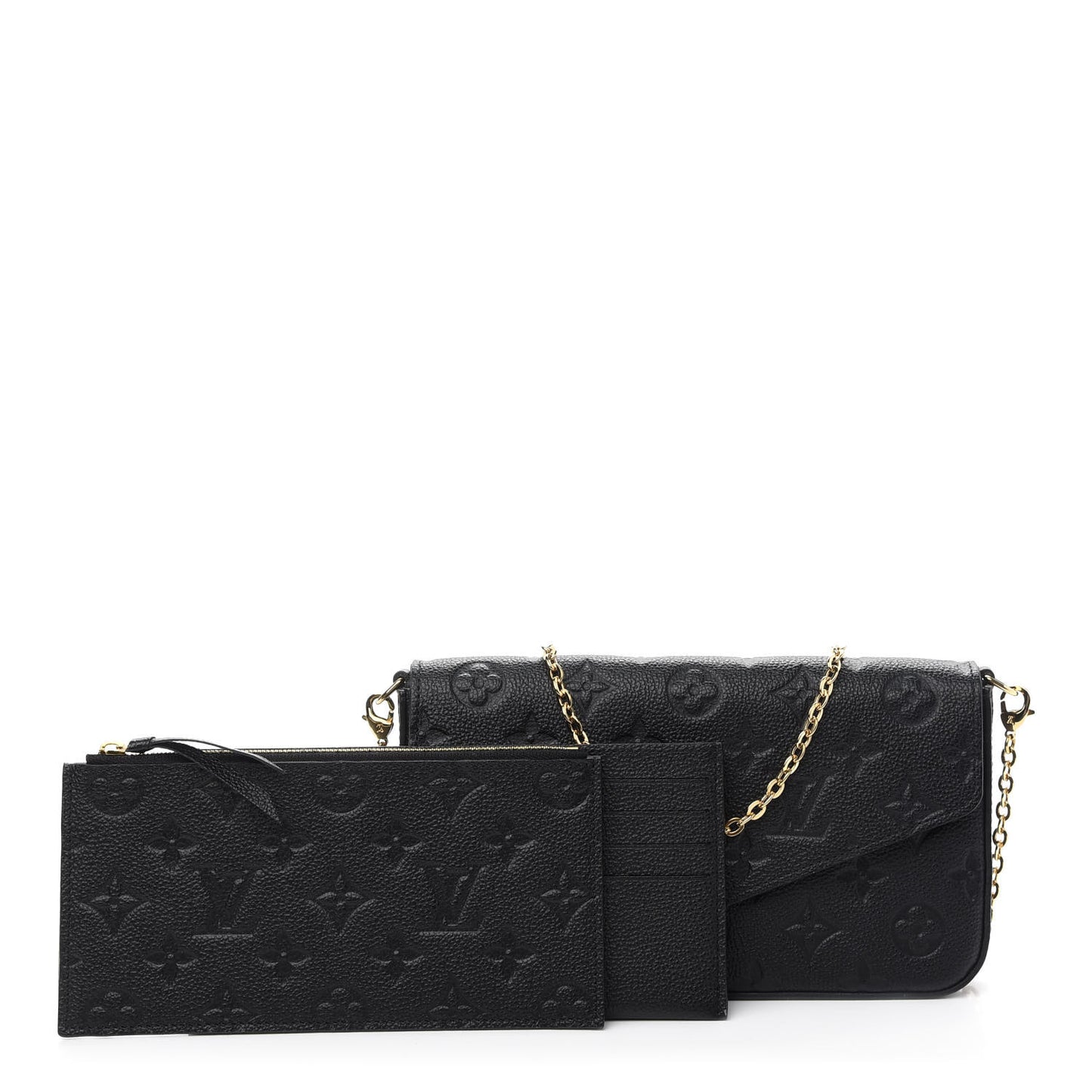 Empreinte Pochette Felicie Chain Wallet Black