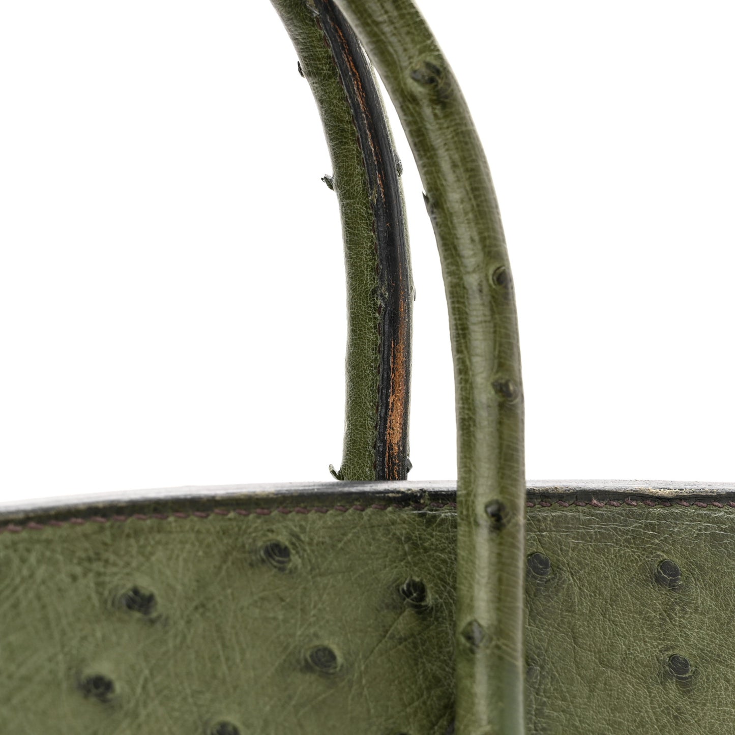 Ostrich Birkin 35 Vert Olive