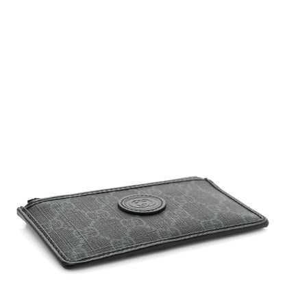 Gucci GG Supreme Monogram Azalea Calfskin Retro Interlocking G Coin Case Card Holder Black 4 of 8