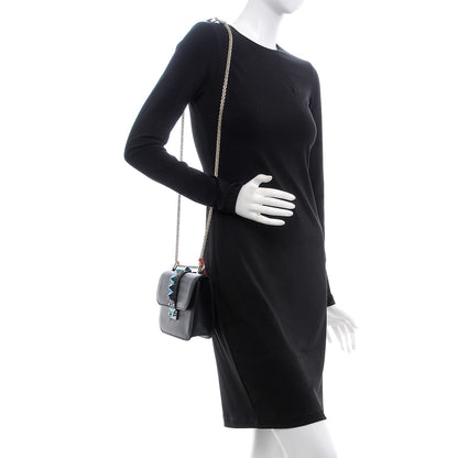 Valentino Garavani Vitello Small Glam Lock Rockstud Flap Black 2 of 6