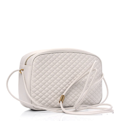 Saint Laurent Lambskin Quilted Victoire Camera Bag Blanc Vintage 2 of 5