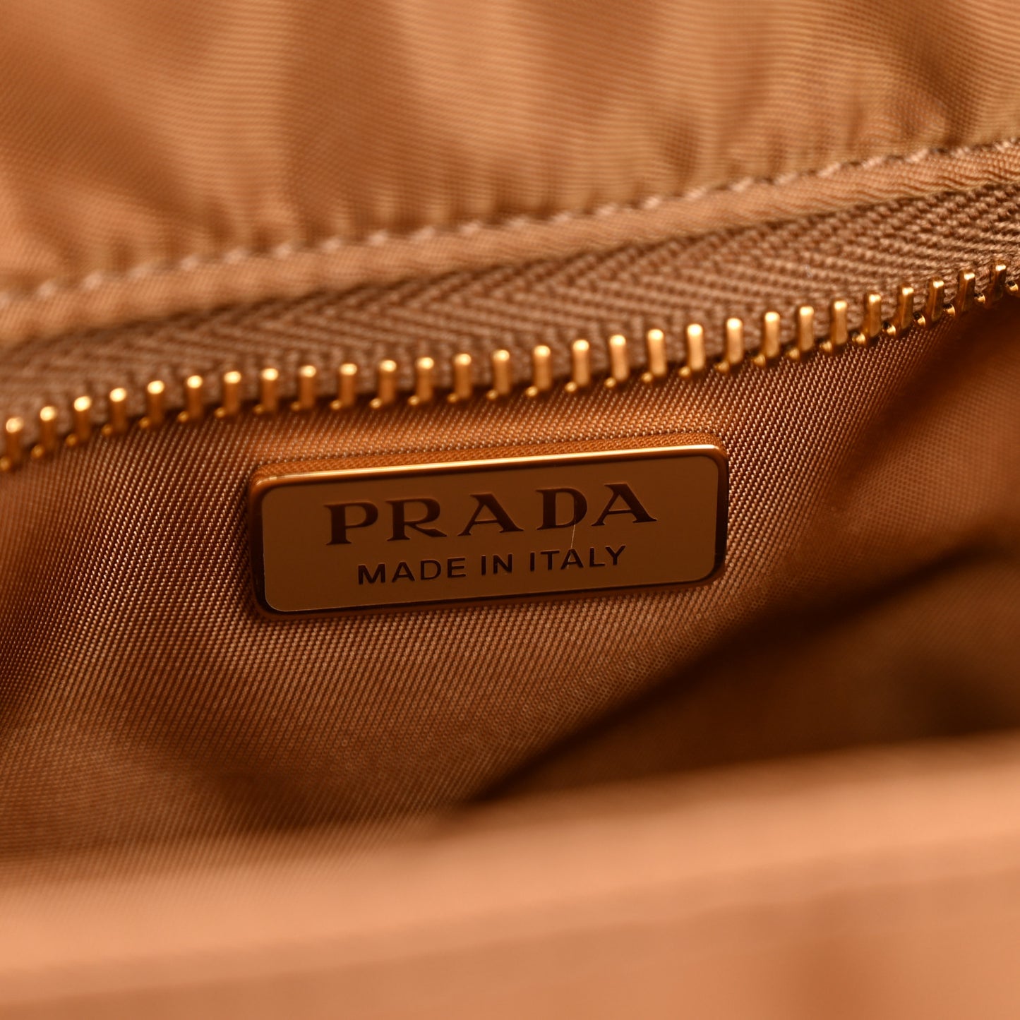 Re-Nylon Medium Explore Shoulder Bag Camel