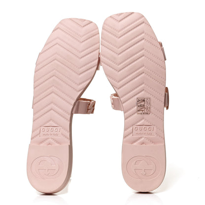 Gucci Rubber Womens Slide Sandals 37 Perfect Pink 7 of 10