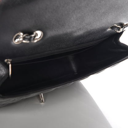 Chanel Caviar Quilted Jumbo Single Flap Black 5 of 8