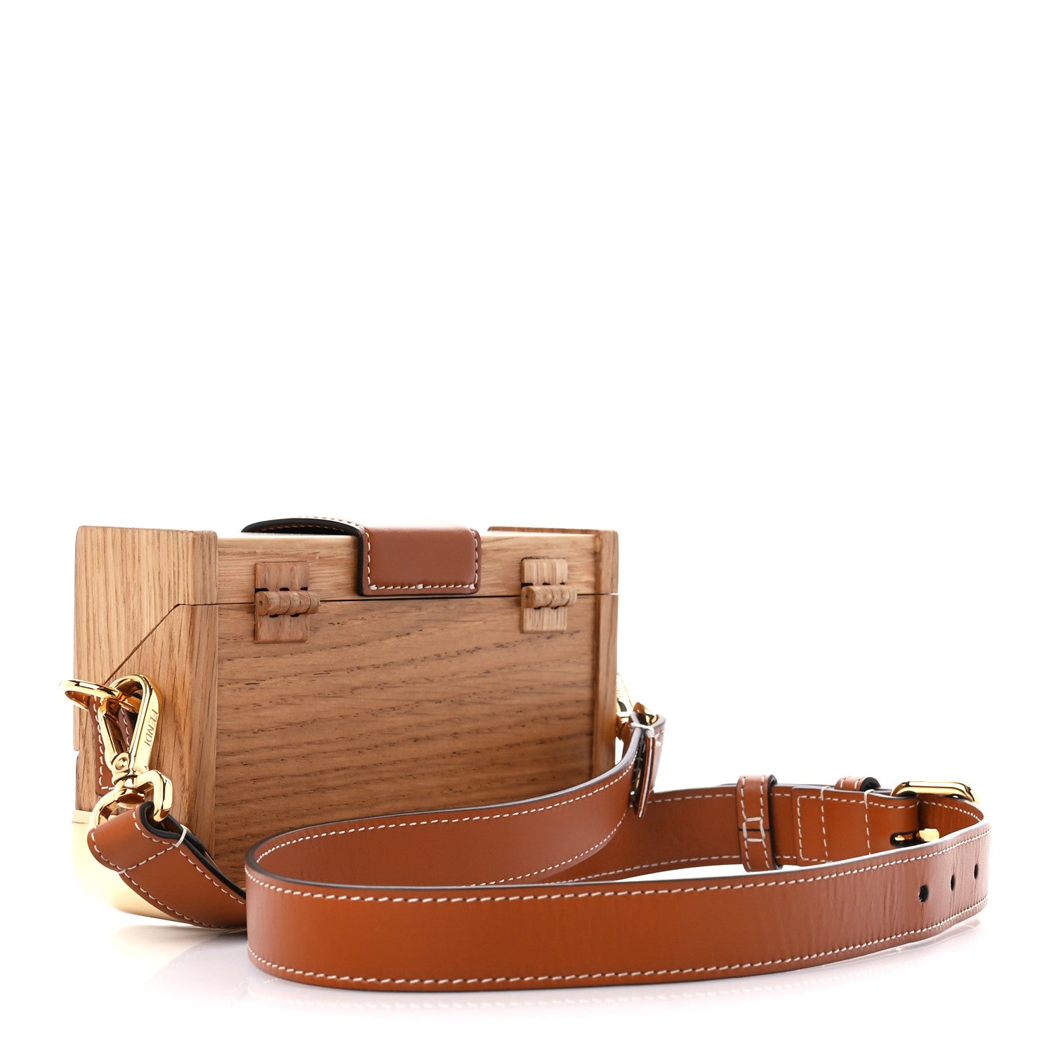 Fendi Wood Mini Baguette Trunk 2 of 10