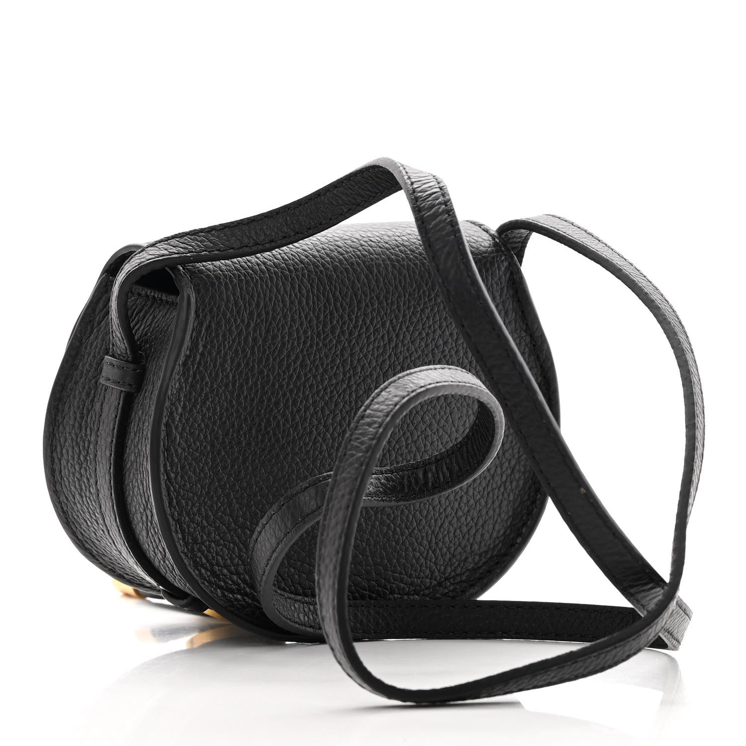 Chloe Calfskin Nano Marcie Saddle Bag Black 3 of 11