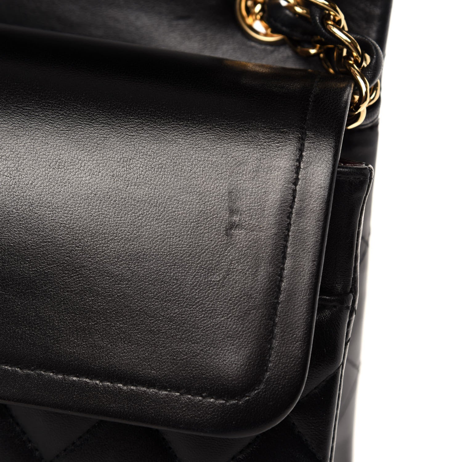 Chanel Lambskin Quilted Jumbo Double Flap Black 10 of 17
