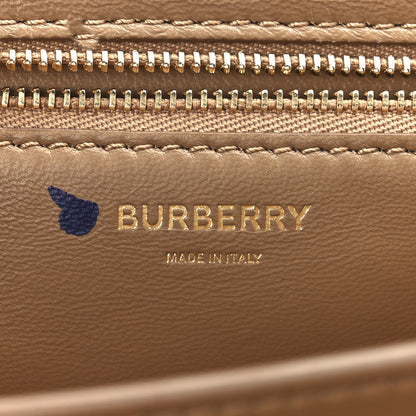 Burberry Smooth Calfskin Monogram Medium TB Bag Chalk White Camel 6 of 10