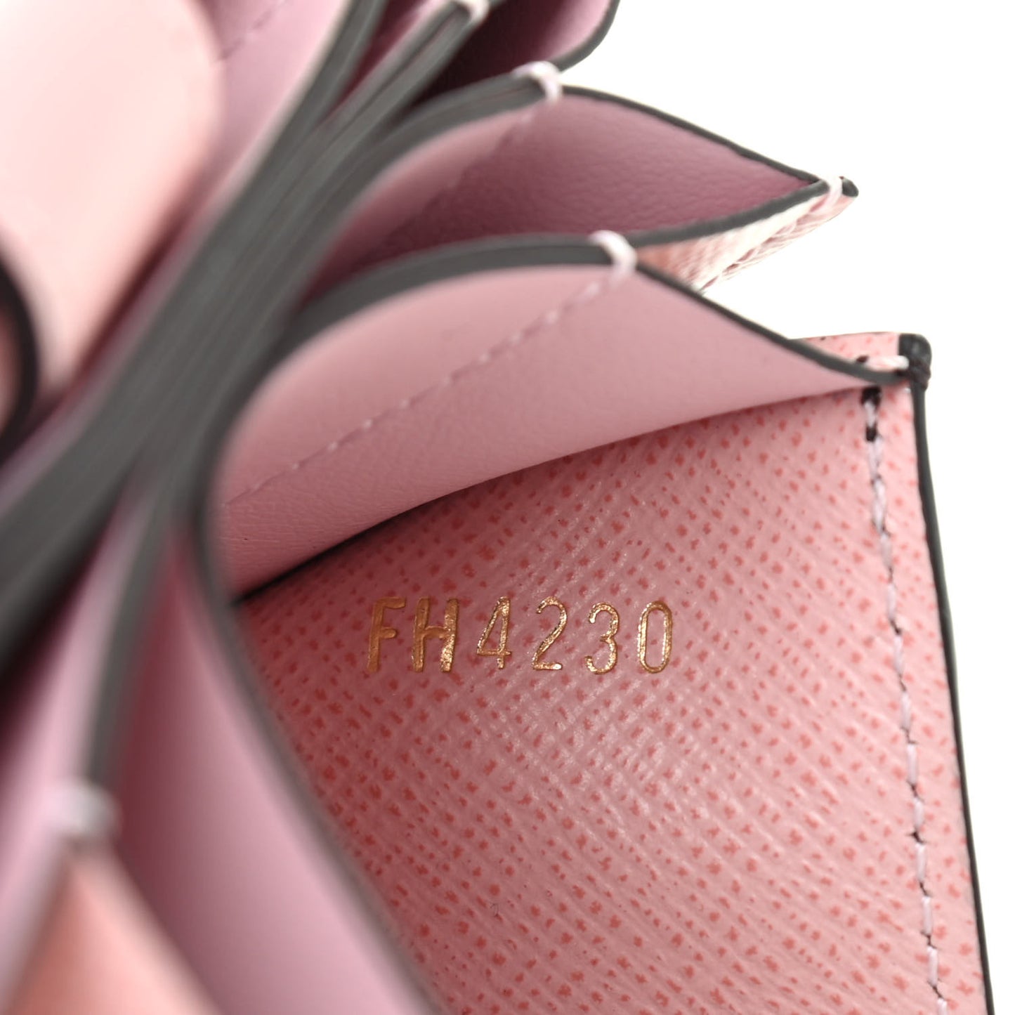 Monogram Gusset Card Holder Rose Ballerine