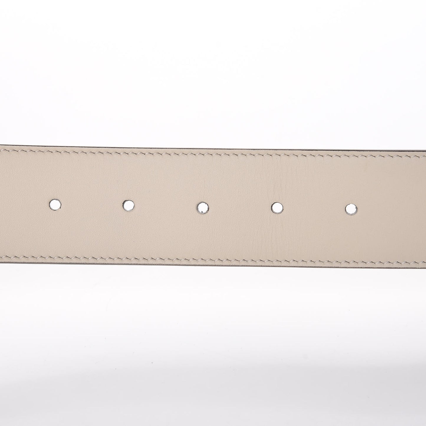 Calfskin Double G 40mm Belt 90 36 Mystic White