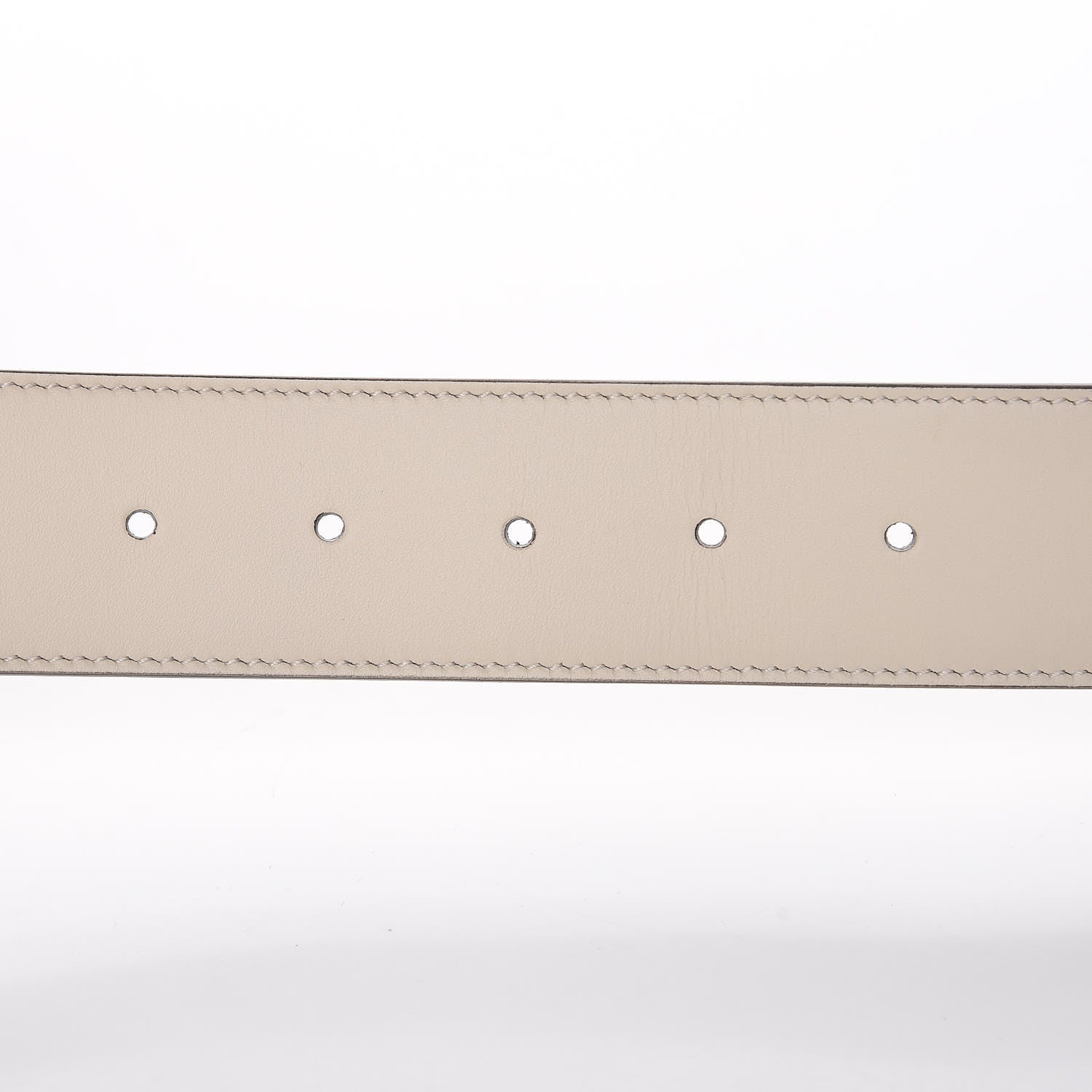 Gucci Calfskin Double G 40mm Belt 90 36 Mystic White 5 of 6