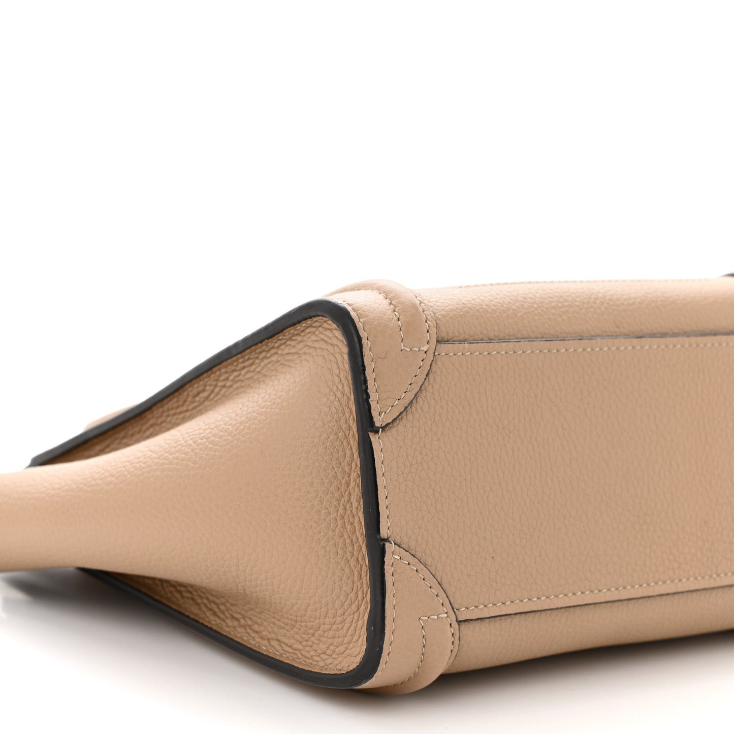 Drummed Calfskin Nano Luggage Dune