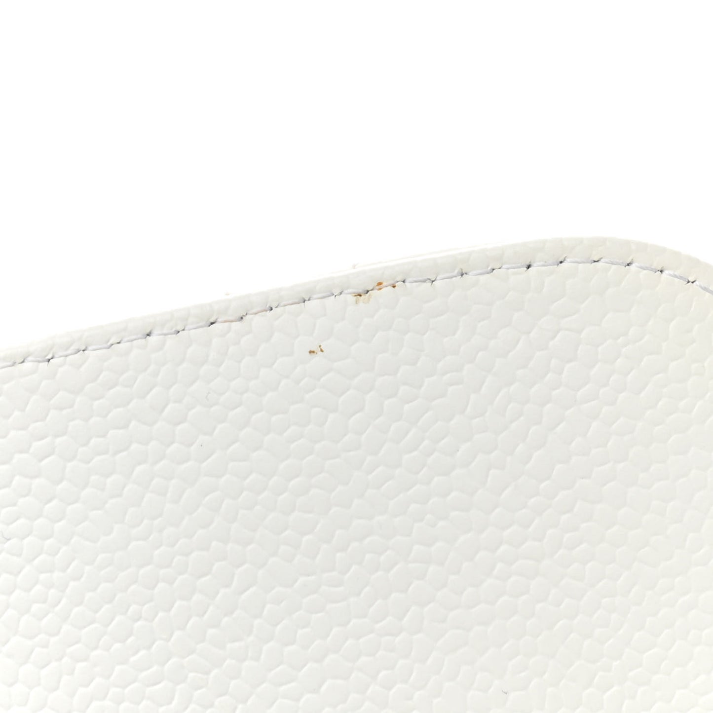 Caviar Quilted Jumbo Single Flap White