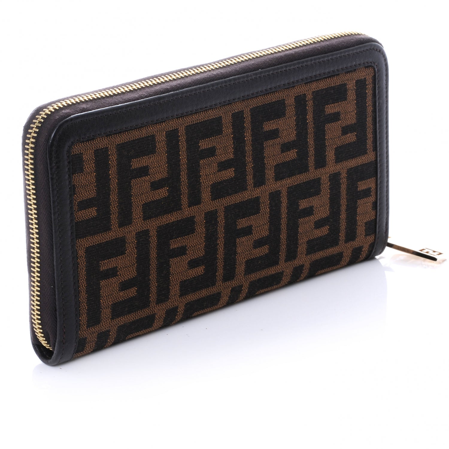 Fendi Zucca Zip Around Wallet Tobacco 3 of 8