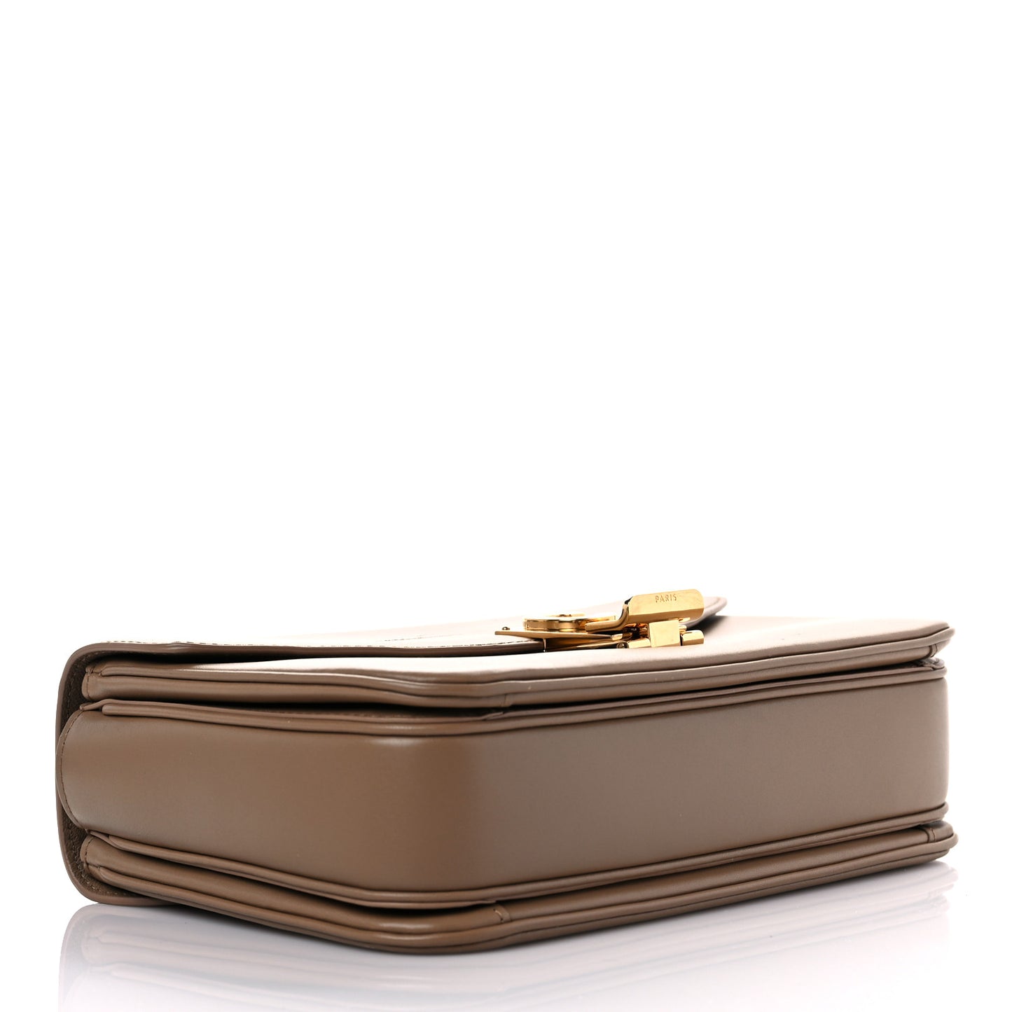 Shiny Calfskin Medium C Bag Light Camel